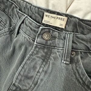 We The Free Charcoal Button-Fly Jeans